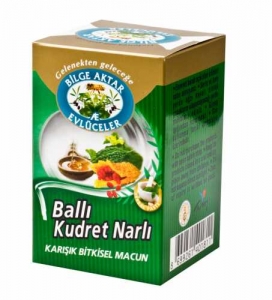 BİLGE AKTAR - BALLI KUDRET NARLI KARIŞIK BİTKİSEL MACUN 225 GR