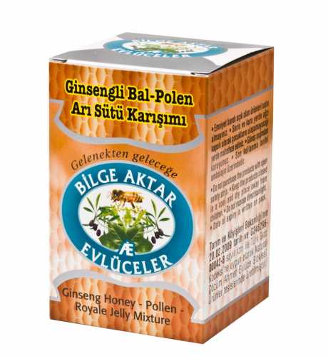 GİNSENGLİ BAL-POLEN-ARI SÜTÜ KARIŞIMI 225 GR